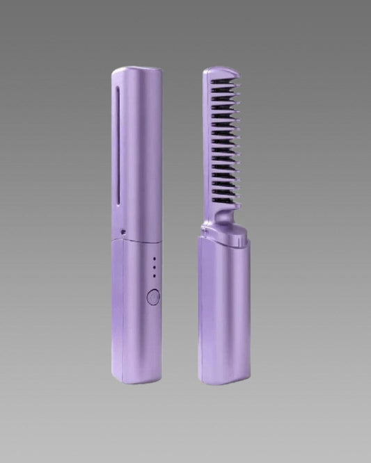 Meneflix™ Portable Cordless Mini Hair Straightener & Hot Comb