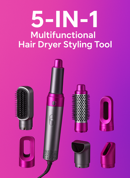GlamWave™ 5-in-1 Hair Styling Tool