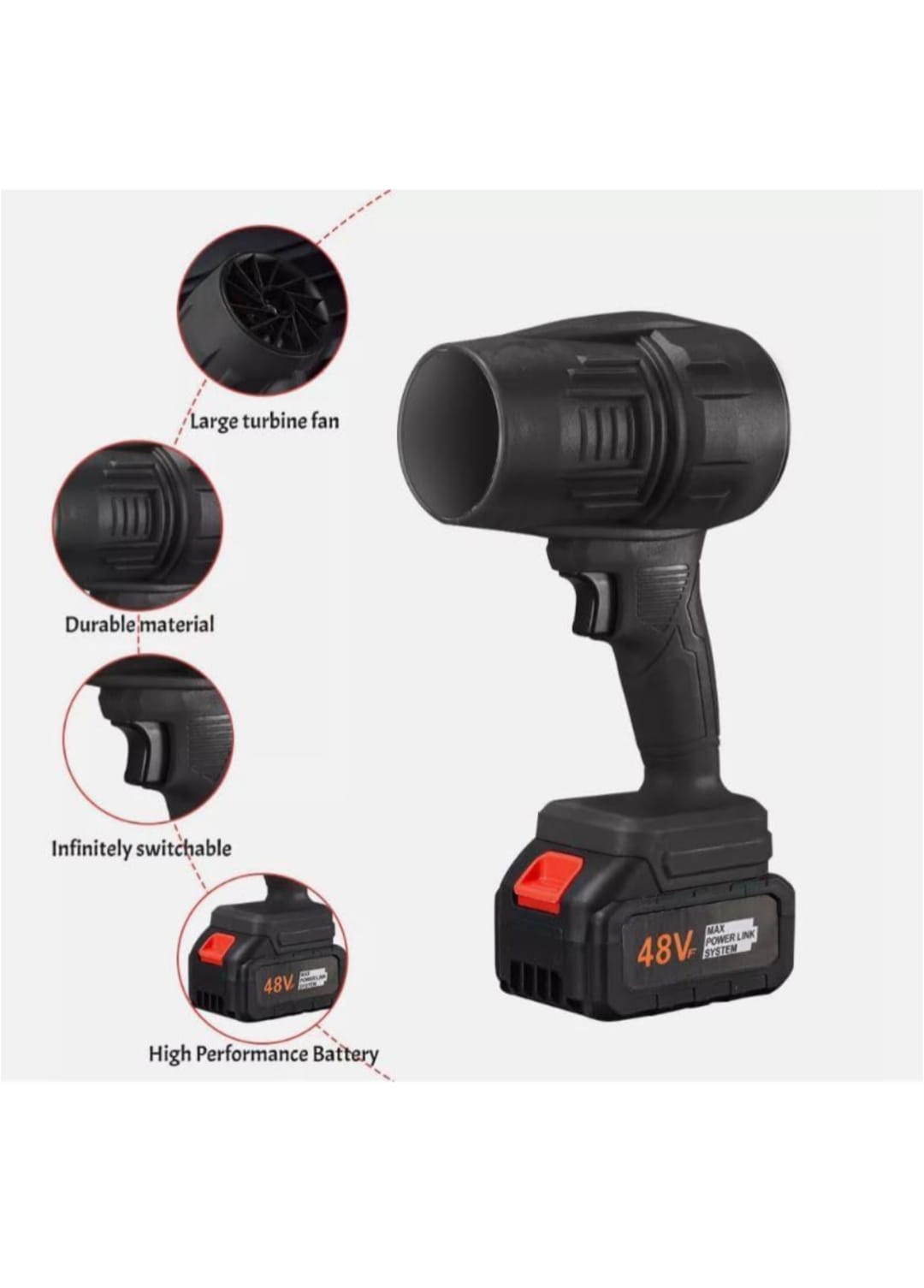 TurboJet™ Cordless Blower – Powerful Handheld Air Dryer