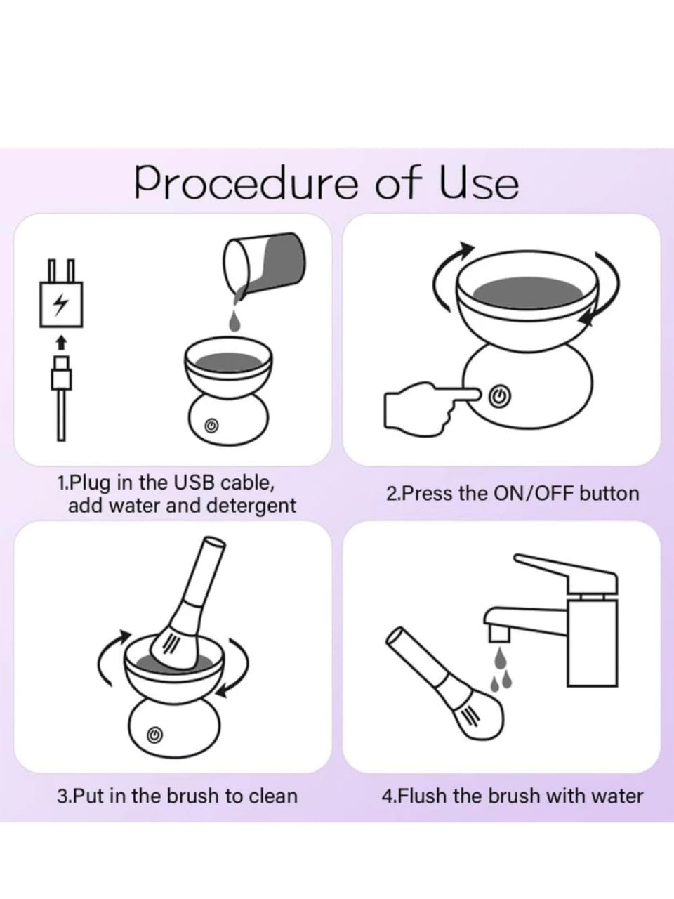 Electric Makeup Brush Cleaner Machine Cleanser Tool™